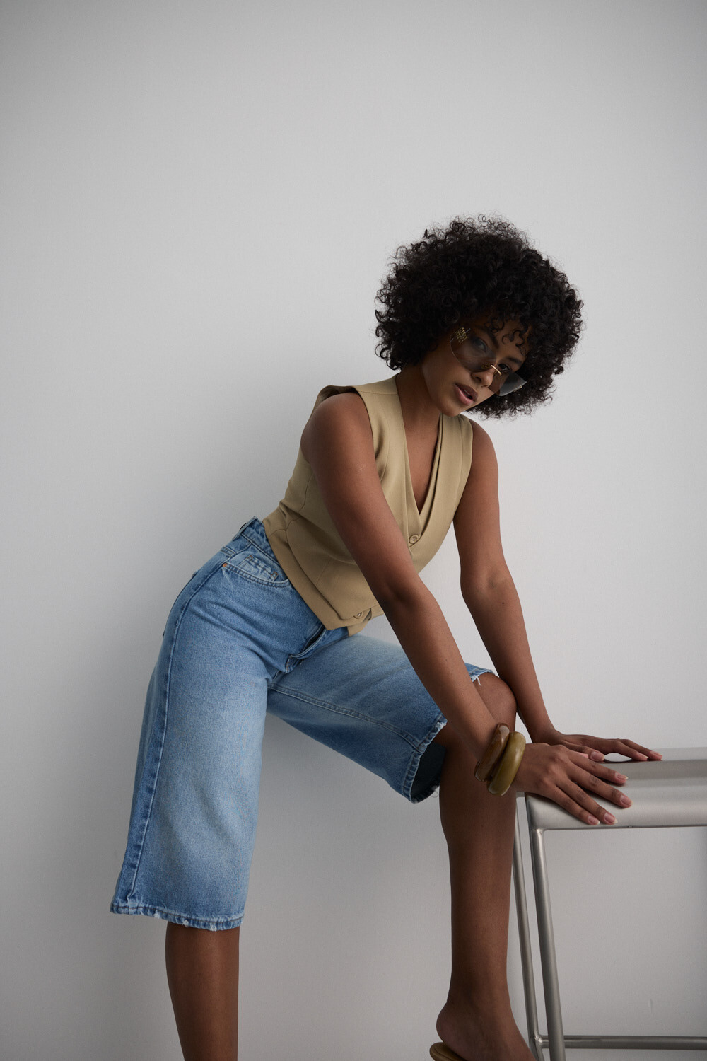 TRED DENIM BERMUDA