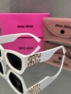 Miu Kemik White Sunglasses