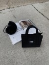 Mini Black Canvas Bag