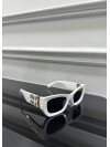 Tia White Sunglasses